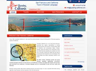 Website design and development for tour company in California