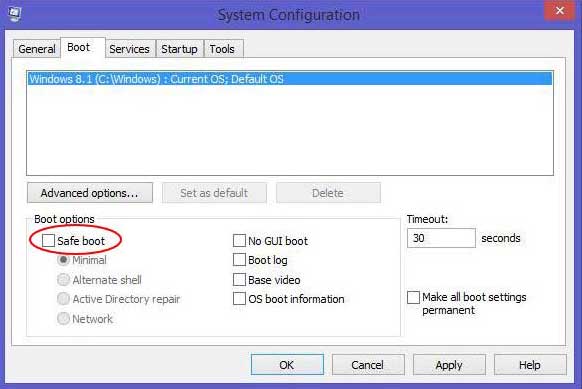 Restore Boot option